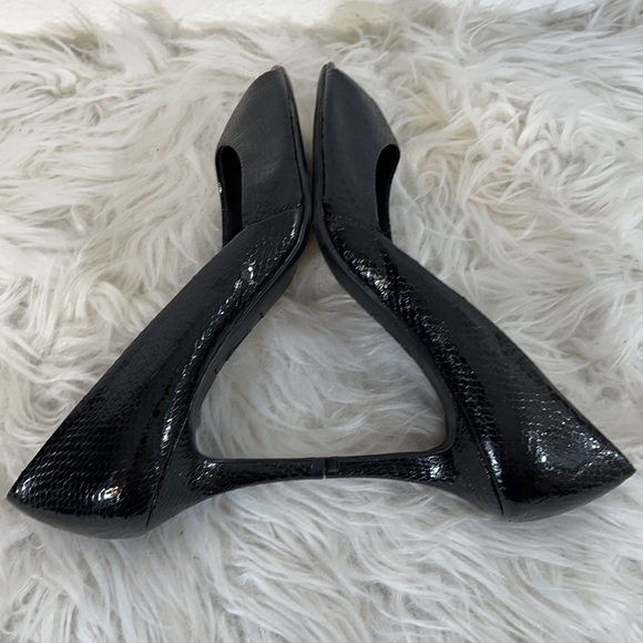 FIONI Reptile Design Open Toe Pumps Heels Size 8.5 - Picture 7 of 8